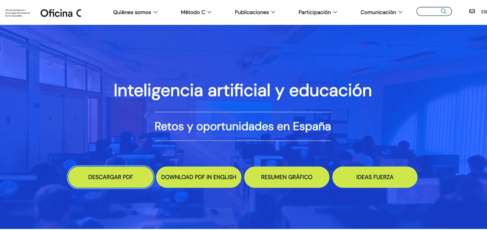 Informe C: Inteligencia Artificial y Educación en España