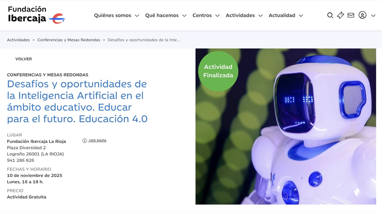 La jornada de IA de Fundación Ibercaja La Rioja