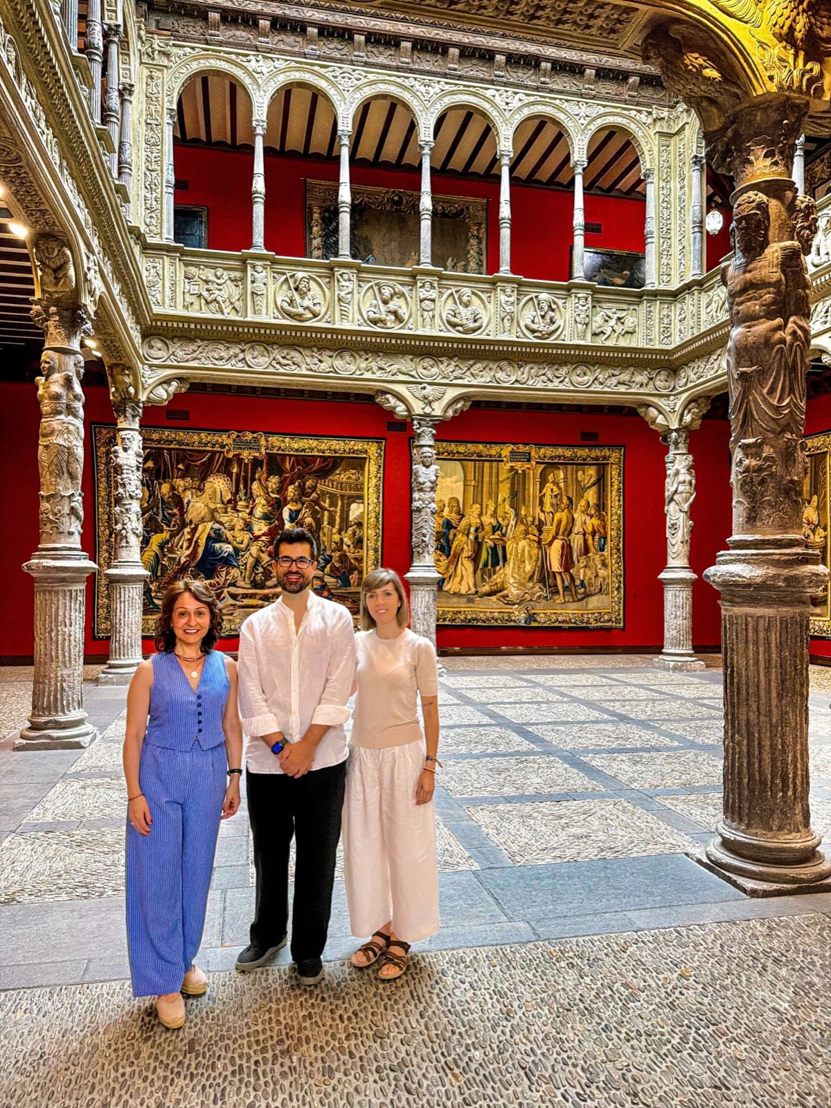 Antes de empezar, en el Patio de la Infanta